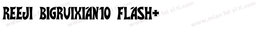reeji bigruixian10 flash字体转换